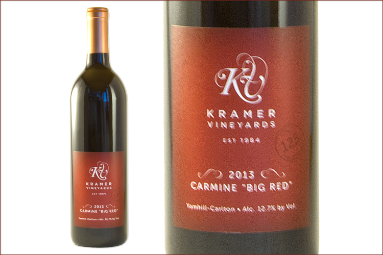 Kramer Vineyards 2013 Carmine Big Red